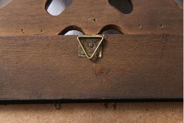 アンティーク雑貨　フランスビンテージ　存在感のあるアンティークテイストなウォールミラー(壁掛け鏡)
