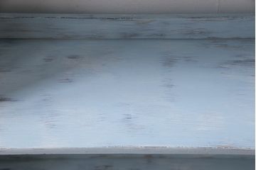 ペイント家具　薄型が使い勝手の良いフレンチシャビーな本棚(飾り棚、ウッドシェルフ)