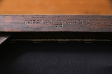 アンティーク家具　イギリスアンティーク　オーク材　背もたれのデザインが特徴的なチェア(ダイニングチェア、ワークチェア、椅子)