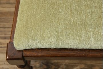 アンティーク家具　イギリスアンティーク　オーク材　背もたれのデザインが特徴的なチェア(ダイニングチェア、ワークチェア、椅子)(2)