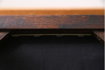 アンティーク家具　イギリスアンティーク　オーク材　背もたれのデザインが特徴的なチェア(ダイニングチェア、ワークチェア、椅子)(3)