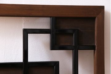 アンティーク雑貨　上手物!　昭和初期　洗練された和モダンスタイルの欄間(明かり取り、装飾品)