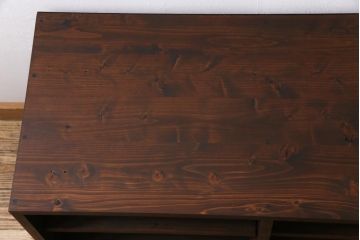 和製アンティーク　リメイク家具　古い箪笥の引き出しを利用したローボード(テレビボード、収納棚)