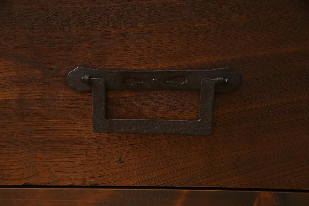 和製アンティーク　リメイク家具　古い箪笥の引き出しを利用したローボード(テレビボード、収納棚)