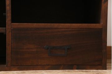 和製アンティーク　リメイク家具　古い箪笥の引き出しを利用したローボード(テレビボード、収納棚)