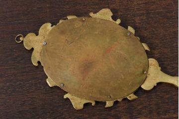アンティーク雑貨　フランスアンティーク　高級感のある装飾のハンドミラー(手鏡)