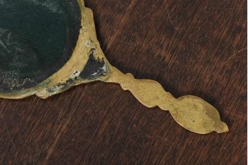 アンティーク雑貨　フランスアンティーク　優美なデザインが魅力の小振りなハンドミラー(手鏡)