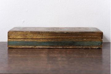 アンティーク雑貨　イタリアアンティーク　フローレンタイン　薄型の小物入れ(アクセサリーケース、小箱)