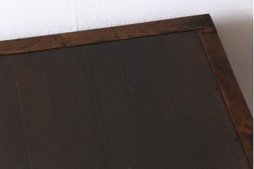 アンティーク家具　和製アンティーク　前面ヒノキ材　堅牢さと上品な雰囲気が魅力的な帳場箪笥(時代箪笥、収納棚)