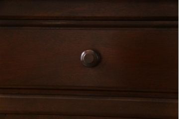 中古美品　松本民芸家具　細部まで意匠が施されたG型ドレッサー(サイドボード、収納棚)(定価約33万円)