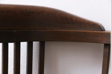 アンティーク家具　大正ロマン　ナラ材　本革座面が格好良いドクターチェア(回転椅子、ワークチェア)