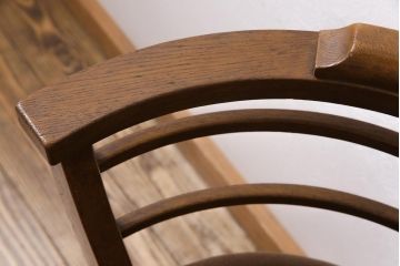 レトロ家具　昭和レトロ　ナラ材　温もり溢れるドクターチェア(回転椅子、ワークチェア)