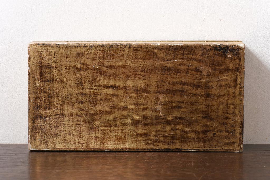 アンティーク雑貨　アンティーク　イタリア伝統工芸　フローレンタイン　エキゾチックな装飾が目を引くティッシュボックス(ティッシュケース、木箱)