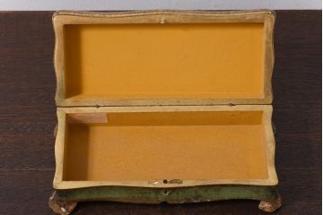 アンティーク雑貨　イタリアアンティーク　伝統工芸品　フローレンタイン　優美でエレガントな雰囲気漂う小箱(小物収納)