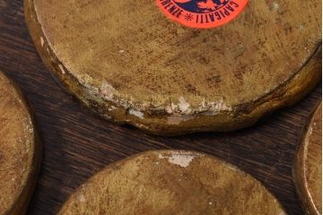アンティーク雑貨　イタリアアンティーク　フローレンタイン　素朴な雰囲気が愛らしいコースター(ディスプレイ)7個セット