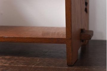 アンティーク雑貨　昭和レトロ　栓材　紅葉の透かし彫りが風情漂う本立て