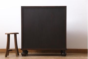 ビンテージ　松本民芸家具　ボールフットのライティングビューロー(簿記机、在宅ワーク、在宅用デスク)