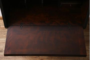 中古美品　北海道民芸家具　上質な作りが魅力のライティングビューロー(机、引き出し)(定価約34万円)