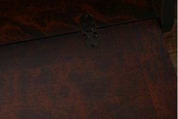 中古美品　北海道民芸家具　上質な作りが魅力のライティングビューロー(机、引き出し)(定価約34万円)