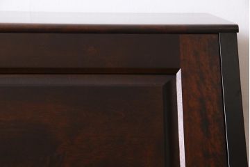 中古美品　北海道民芸家具　上質な作りが魅力のライティングビューロー(机、引き出し)(定価約34万円)