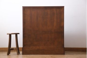 中古美品　北海道民芸家具　上質な作りが魅力のライティングビューロー(机、引き出し)(定価約34万円)