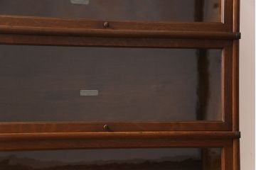 アンティーク家具　イギリスアンティーク　オーク材　グローブヴェルニッケ社製　シンプルかつ上品な佇まいが魅力のスタッキングブックケース(収納棚、食器棚、本箱)