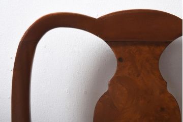 アンティーク家具　フランスアンティーク　ウォールナット材　上品で優雅な佇まいが魅力のダイニングチェア(椅子)(2)