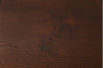 ヴィンテージ家具　フランスビンテージ　楡(ニレ)材　華やかなレリーフが目を引くペイントテーブル(ダイニングテーブル)