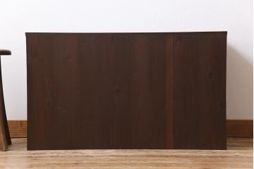 アンティーク家具　和製アンティーク　前面ヒノキ材　無骨な風合いが魅力の会津箪笥(箪笥ローボード、衣装箪笥)