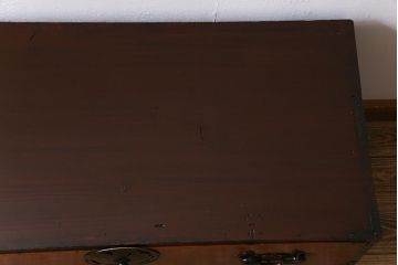 アンティーク家具　和製アンティーク　前面ヒノキ材　渋さを交えたジャンクスタイルにおすすめな会津箪笥(箪笥ローボード、衣装箪笥)