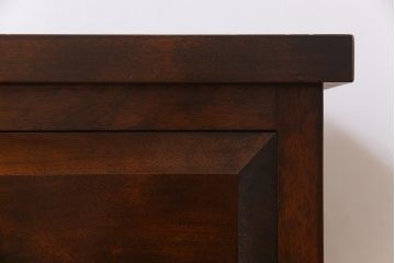 中古美品　松本民芸家具　なめらかな質感のサイドキャビネット(サイドボード、収納棚、チェスト)(1)