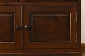 中古美品　松本民芸家具　なめらかな質感のサイドキャビネット(サイドボード、収納棚、チェスト)(1)