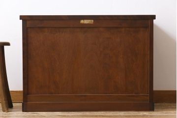 中古美品　松本民芸家具　なめらかな質感のサイドキャビネット(サイドボード、収納棚、チェスト)(1)