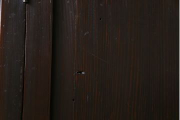和製アンティーク　明治大正期　すりガラス入り　古い建具を使った風情あふれるリメイク衝立(パーテーション)