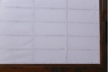 和製アンティーク　味わい深い風合いが魅力の障子帯戸2枚セット(格子戸、板戸、引き戸、建具)