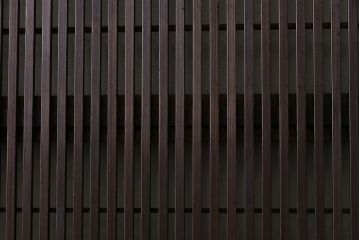 モールガラス　裏障子枠付き　落ち着いた色合いが魅力的な格子戸(ガラス帯戸、引き戸、建具)3枚セット