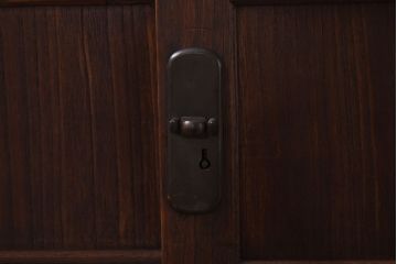 アンティーク家具　和製アンティーク　総桐材　真鍮金具が魅力の整理箪笥(時代箪笥、ローボード)