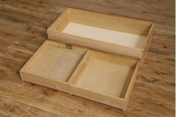 レトロ家具　昭和初期　タモ材　パーケット　レトロモダンなワードローブ(洋服タンス)