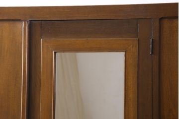 レトロ家具　昭和初期　タモ材　パーケット　レトロモダンなワードローブ(洋服タンス)