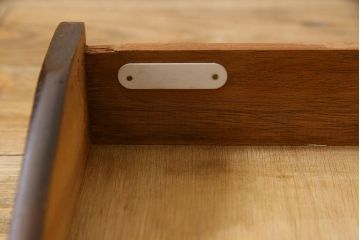 アンティーク家具　イギリスアンティーク　オーク材　凛とした佇まいの蛇腹式扉のファイリングキャビネット(書類ケース、チェスト)