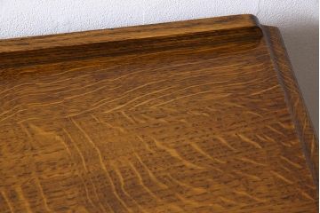 アンティーク家具　イギリスアンティーク　オーク材　凛とした佇まいの蛇腹式扉のファイリングキャビネット(書類ケース、チェスト)