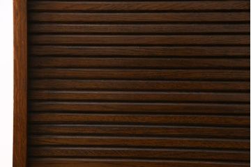 アンティーク家具　イギリスアンティーク　オーク材　凛とした佇まいの蛇腹式扉のファイリングキャビネット(書類ケース、チェスト)