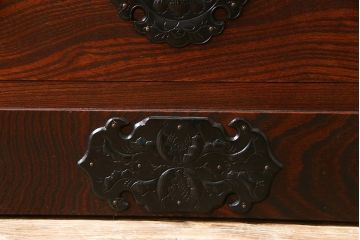 中古美品　伝統民芸家具　岩谷堂箪笥　かくし付き　北上整理箪笥(和タンス、チェスト)