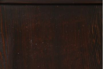 和製アンティーク　杉材　倹飩式裏ガラス　上品な和の空間づくりにおすすめなガラス入り格子帯戸3枚セット(建具、引き戸)