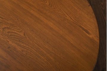 レトロ家具　昭和初期　栓材　レトロで風情のある丸ちゃぶ台(座卓、ローテーブル)
