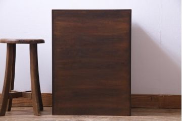 中古　伝統工芸　日光彫り　華やかな雰囲気の彫りが施された小引き出し(小物収納、引き出し)
