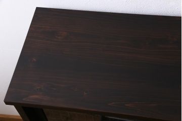 ラフジュ工房オリジナル　リメイク家具　アンティークの書院戸を使った和モダンな戸棚(ガラス戸棚、収納棚、サイドボード、組子)