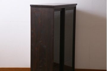ラフジュ工房オリジナル　リメイク家具　アンティークの書院戸を使った和モダンな戸棚(ガラス戸棚、収納棚、サイドボード、組子)