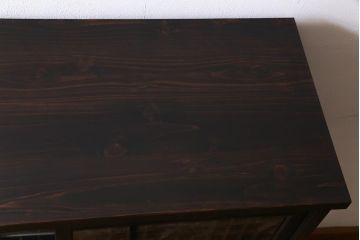 ラフジュ工房オリジナル　リメイク家具　アンティークの書院戸を使った和モダンな戸棚(ガラス戸棚、収納棚、サイドボード、組子)