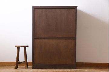 ラフジュ工房オリジナル　リメイク家具　アンティークの書院戸を使った和モダンな戸棚(ガラス戸棚、収納棚、サイドボード、組子)